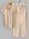 MEN'S SUMMER STRIPED 2PCS